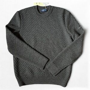 Saint James “Flaine” Charcoal Crewneck Sweater